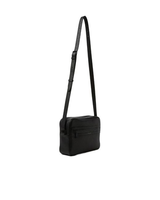 Saint Laurent White Camp Camera Bag for men