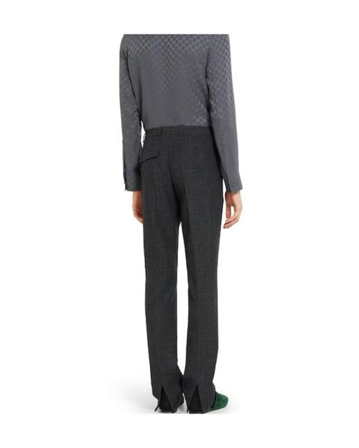 Gucci Black Mouliné Pants for men