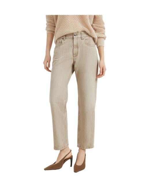 Brunello Cucinelli Natural Cotton Jeans
