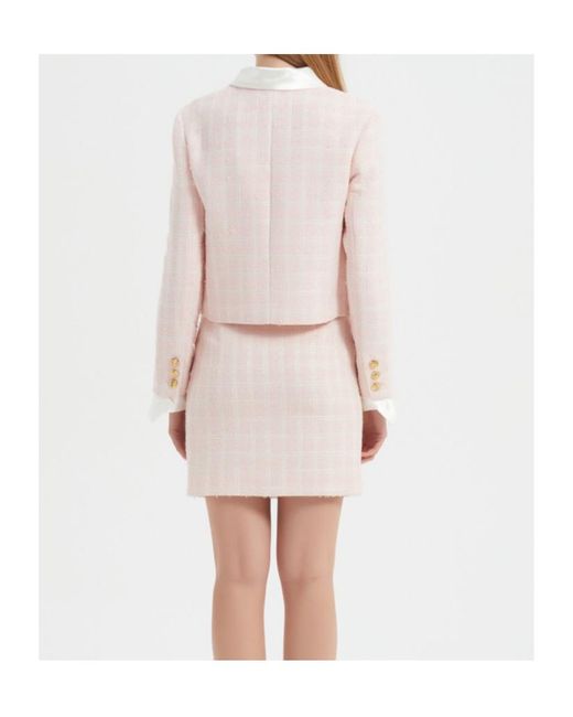 Marissa Chiara Pink Lapel Jacket
