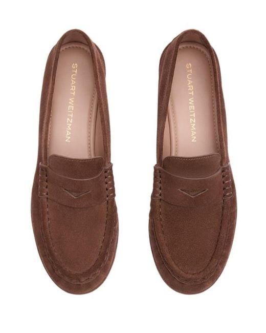 Stuart Weitzman Brown Spencer Loafer
