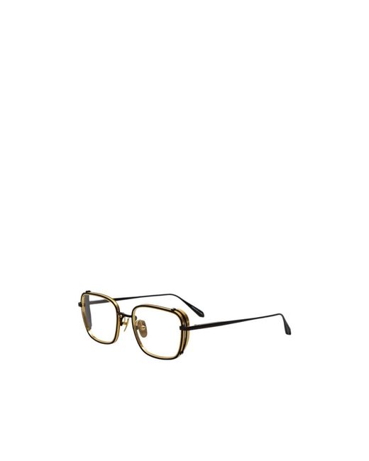 Linda Farrow White Ofer Rectangular Optical Frame