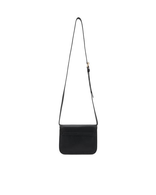 Moschino White Logo Flap Shoulder Bag