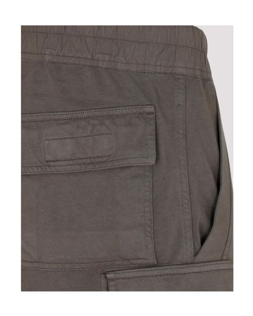 Rick Owens Gray Cargo Slim-Fit Trousers for men