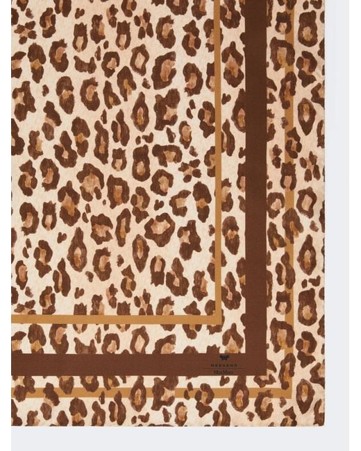 Weekend by Maxmara Natural Printed Silk Twill Scarf