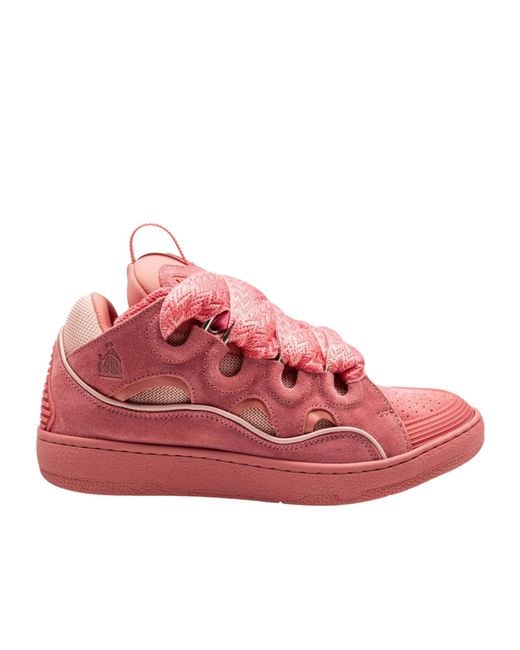 Lanvin Pink Round-Toe Casual Shoes