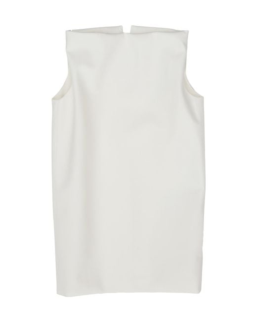 Balenciaga White Sleeveless Dress