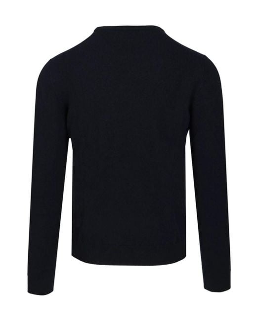 Fedeli Blue Crew-Neck Sweater for men