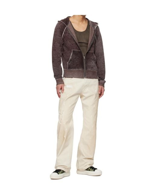 Amiri Brown Skel Court Hi High-Top Casual Sneakers for men