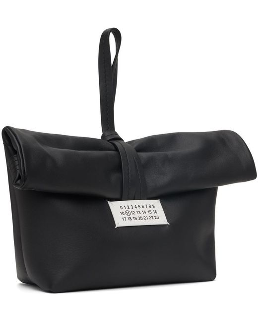 Maison Margiela Black Roll-Top Handbag