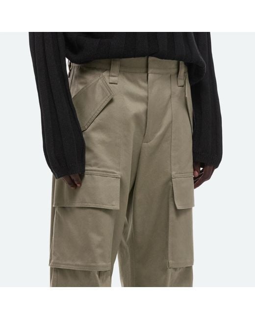 Helmut Lang Gray Khaki Work Pants for men