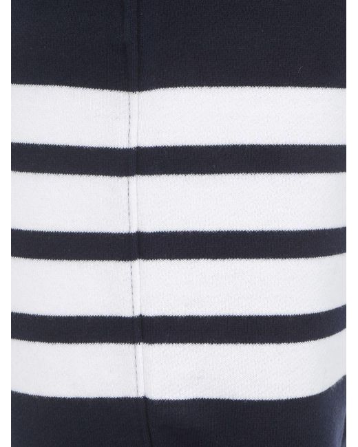 Thom Browne Blue Bar Striped Sweatpants for men