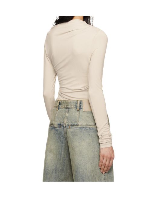 Entire studios Natural Draped Top