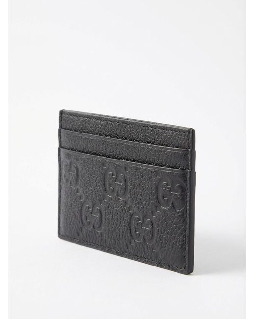 Gucci Black Imprint Card Case for men