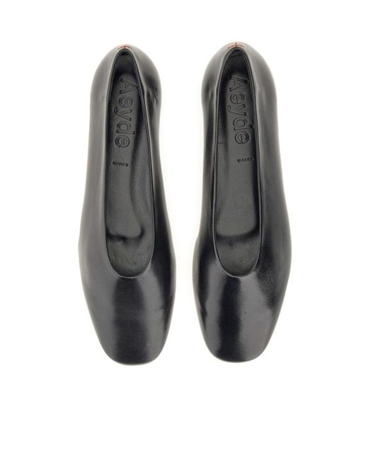 Aeyde Black Aeydē Ballerina Kirsten Flats