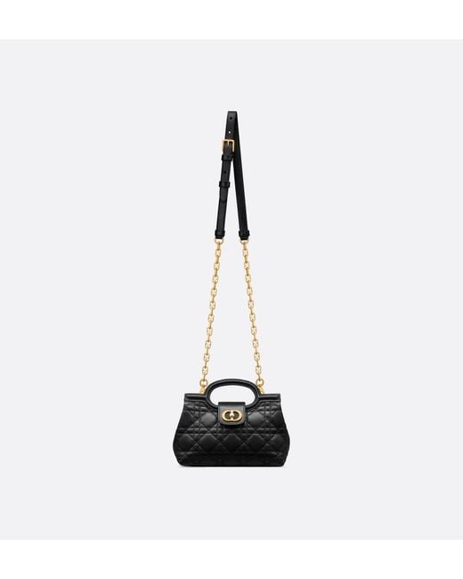 Dior Black Jolie Top Handle Mini Bag