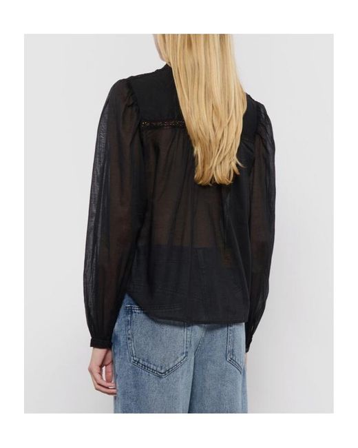 Isabel Marant Black Isabel Marant Étoile Cut-Out Detailed Buttoned Shirt