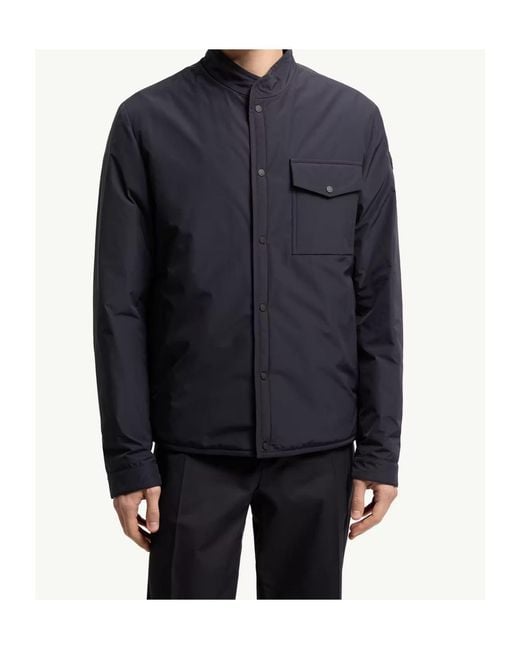 Moncler Blue Zonda Button-Up Jacket for men