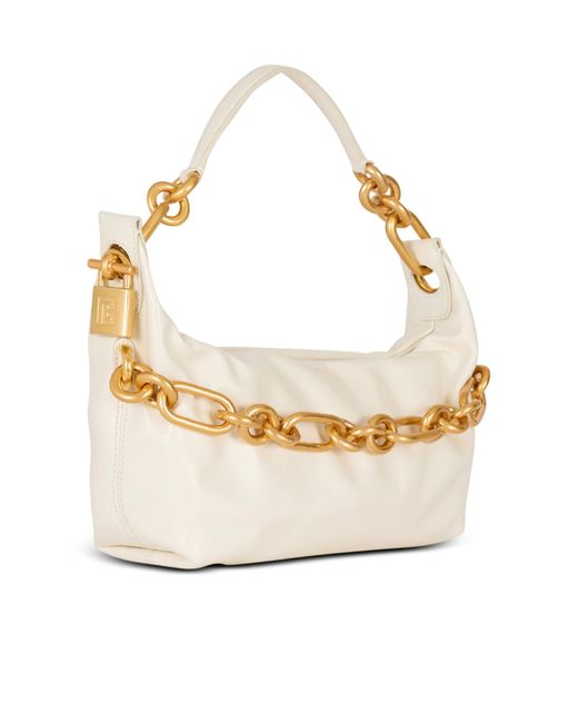 Balmain Natural Sync Medium Calfskin Bag