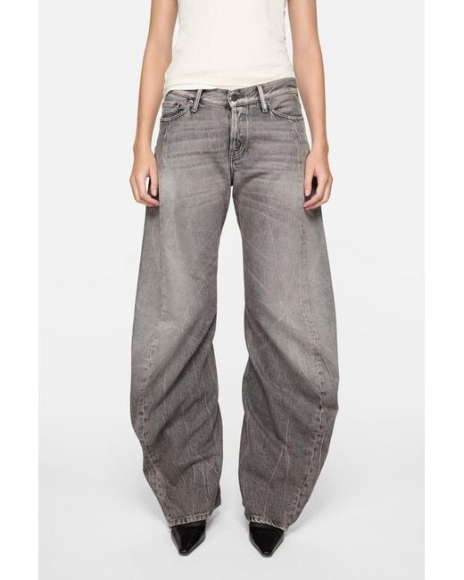 Acne Gray Loose Fit Jeans