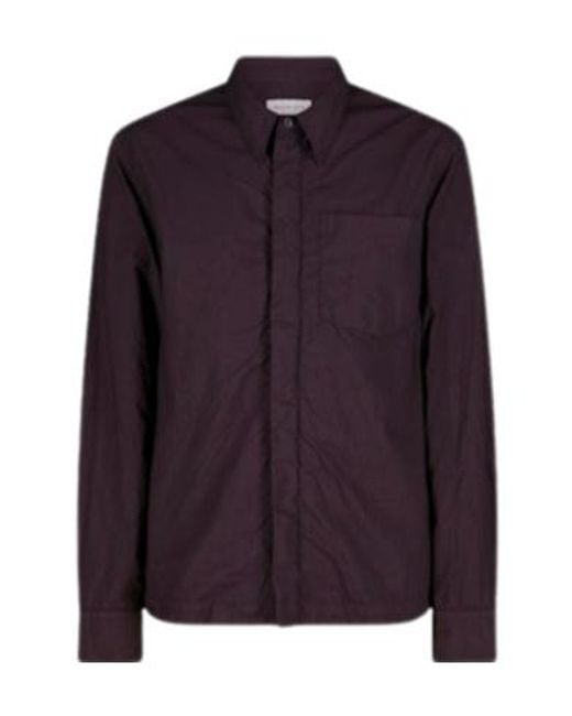 Dries Van Noten Purple Long-Sleeved Shirt for men