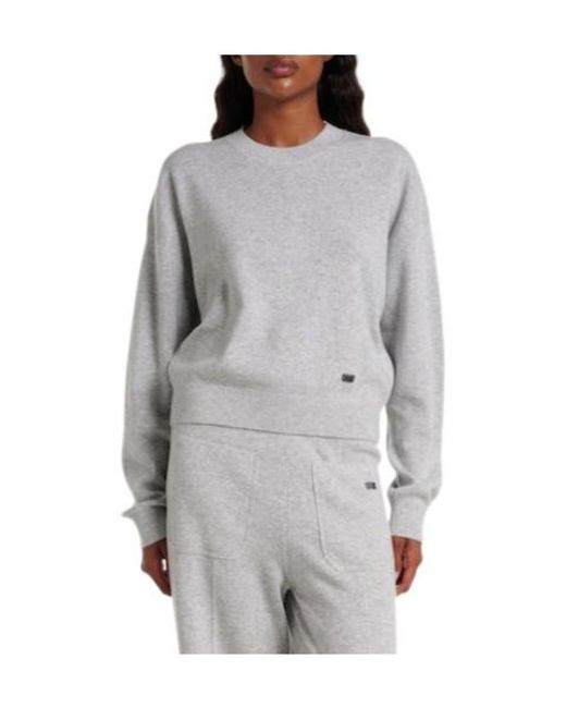 Victoria Beckham Gray Solidcolor Crew Neck Sweatshirt