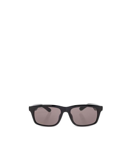 Balenciaga White Eyewear Rectangle Frame Sunglasses for men