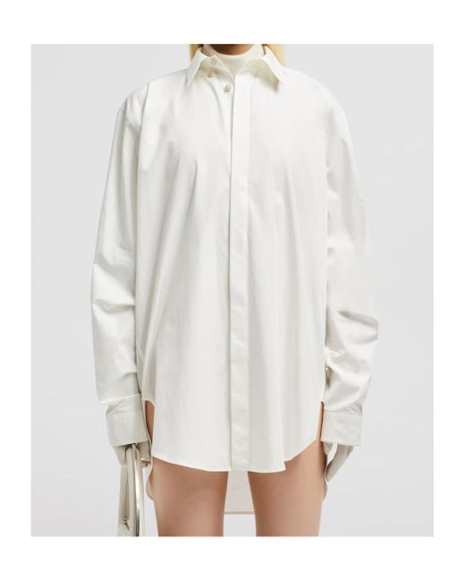 Moncler White X Willow Smith Long Sleeve Cotton Shirt