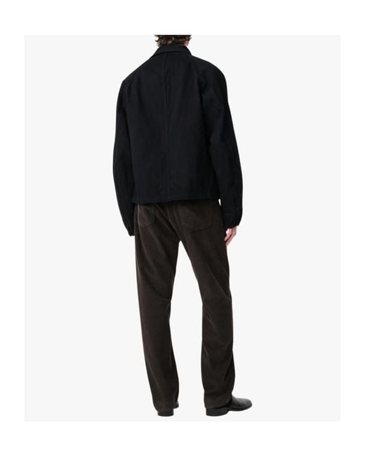 Studio Nicholson Black Long-Sleeved Casual Jacket for men