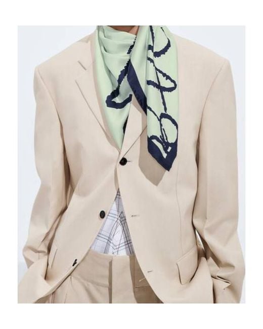 Bottega Veneta Green Silk Foulard