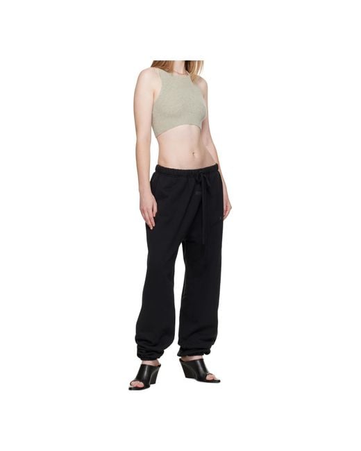 Fear Of God Black Elastic Waistband Tracksuit Pants