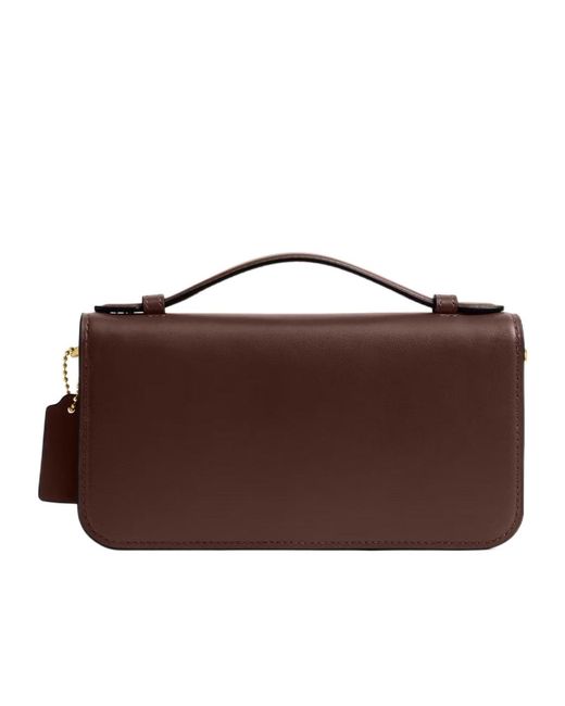 COACH Brown Elora Top Handle Shoulder Bag