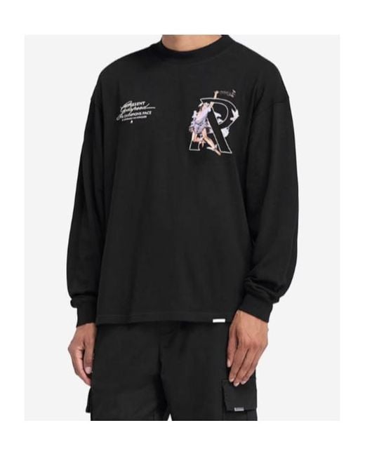 Represent Black Long-Sleeved T-Shirt for men