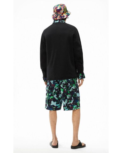 KENZO Black Logo Patch Ribbed Hem Sweatshirt for men