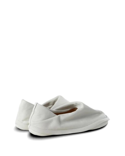 CAMPERLAB Gray Leather Flats