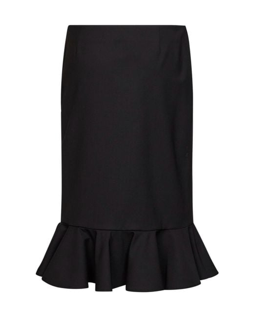 GIUSEPPE DI MORABITO Black Fishtail Skirt