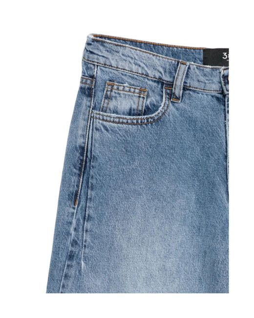 3x1 Blue Belt-Loop Jeans