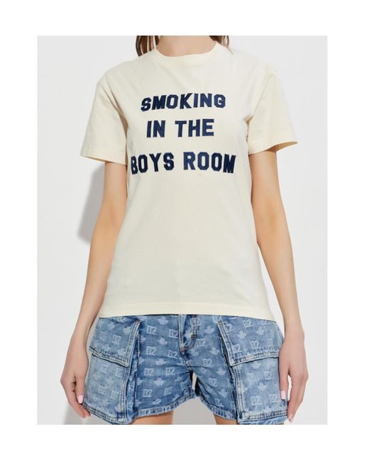 DSquared² White Vintage Fade Just Right Fit T-Shirt