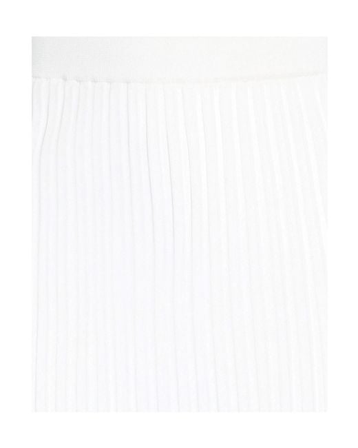 Sportmax White Midi Skirt