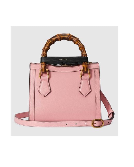 Gucci Pink Mini Diana Top Handle Bag