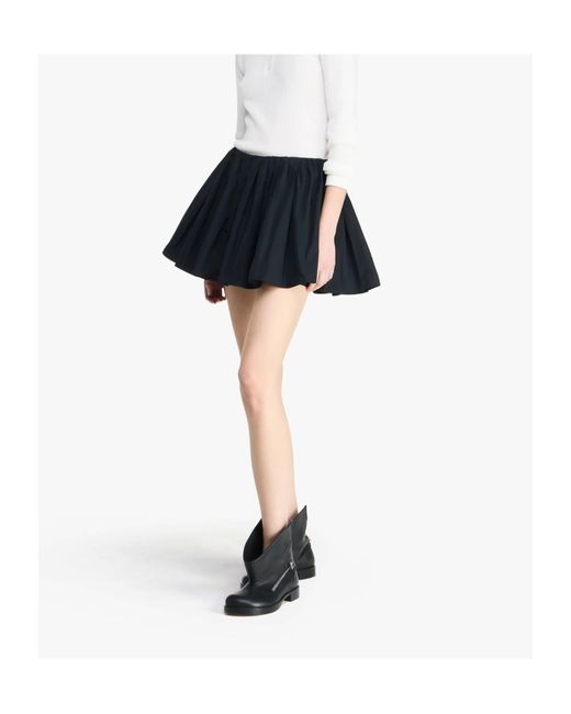 J.W. Anderson Black Jw Anderson Gathered Circle Skort