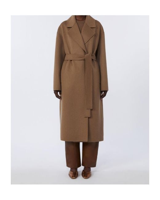 Max Mara Brown 'S Hobby Long Coat