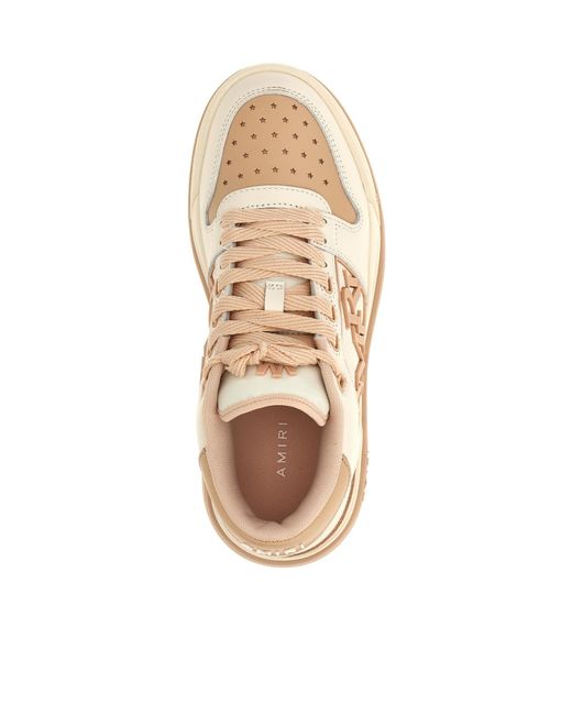 Amiri Natural Low Lace-Up Sneakers