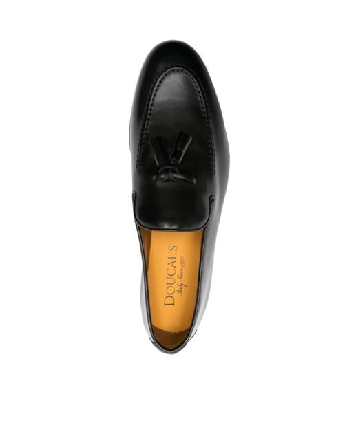 Doucal's Brown Tassel Detailed Loafers for men