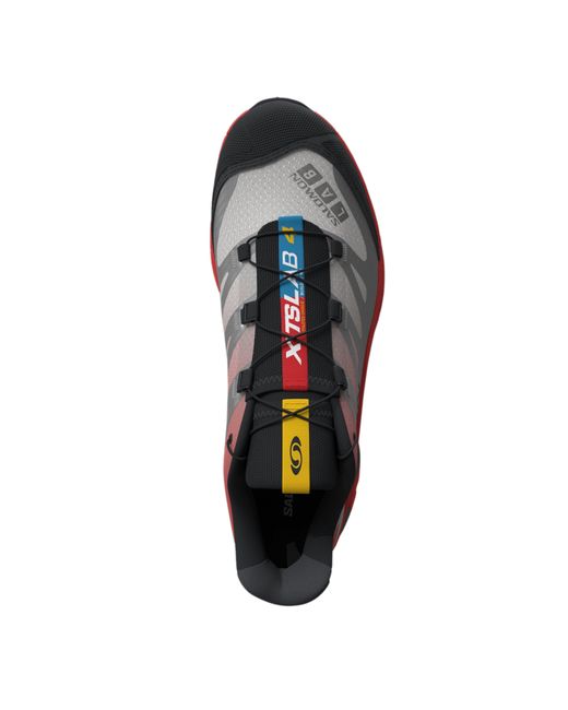 Salomon Lab Red Color Block Trainers for men