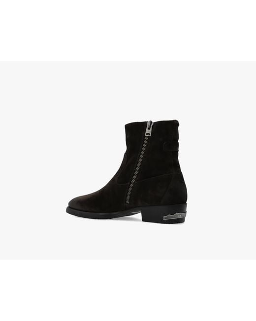 AllSaints Black Zippered Ankle Boots for men