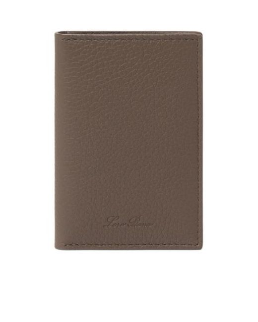 Loro Piana Brown Extra Bifold Cardholder for men