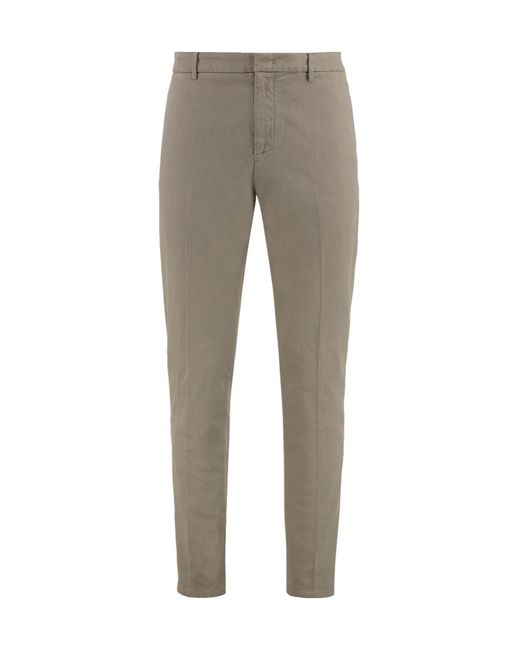 Dondup Gray Ral Chino Trousers for men