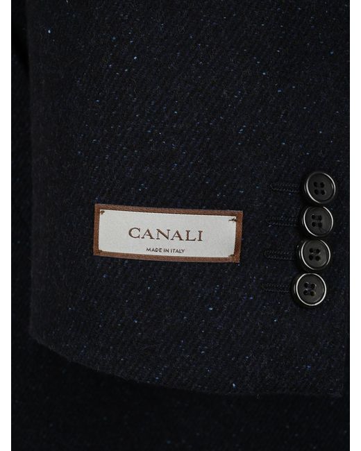 Canali Black Single-Breasted Coat for men