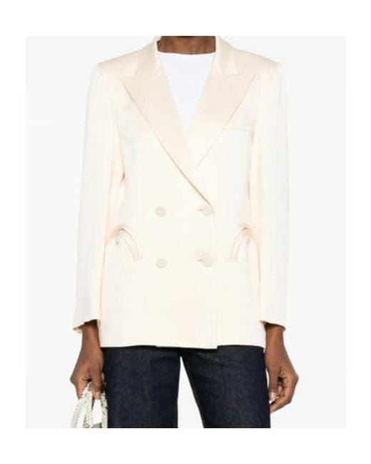 Blazé Milano Natural Double-Breasted Suit Jacket